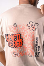 Beige Oversized T-Shirt - sidewalk.pk