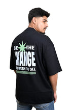 Black Oversized Premium T-Shirt - sidewalk.pk