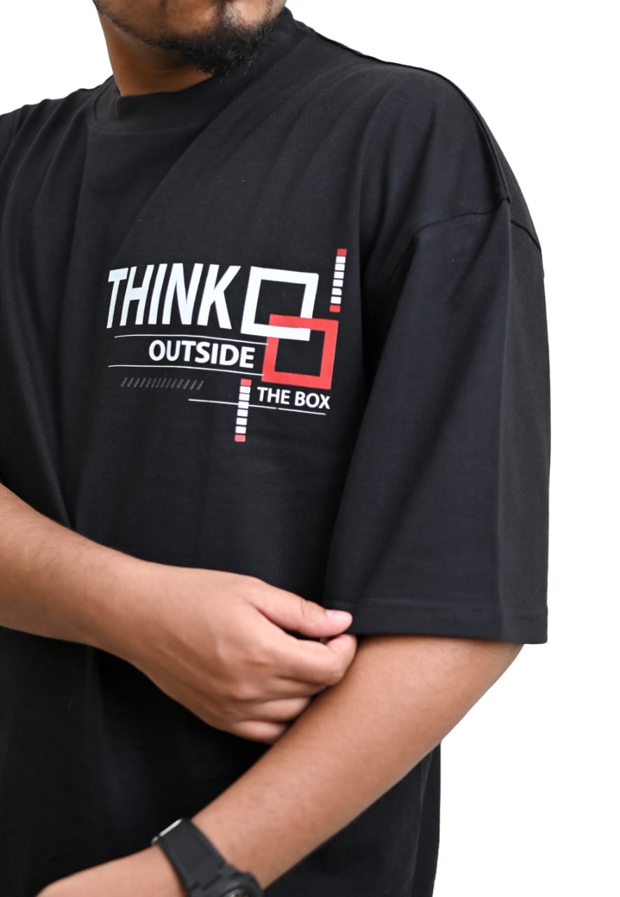 Think Outside the Box Tee | Graphic Streetwear Shirt - sidewalk.pk